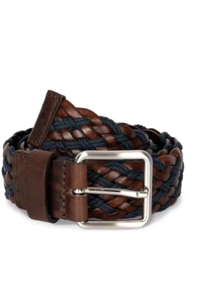 STEM TWO-COLOR PLAITED BELT