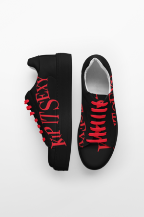 iFLEX BLK RED SNEAKERS